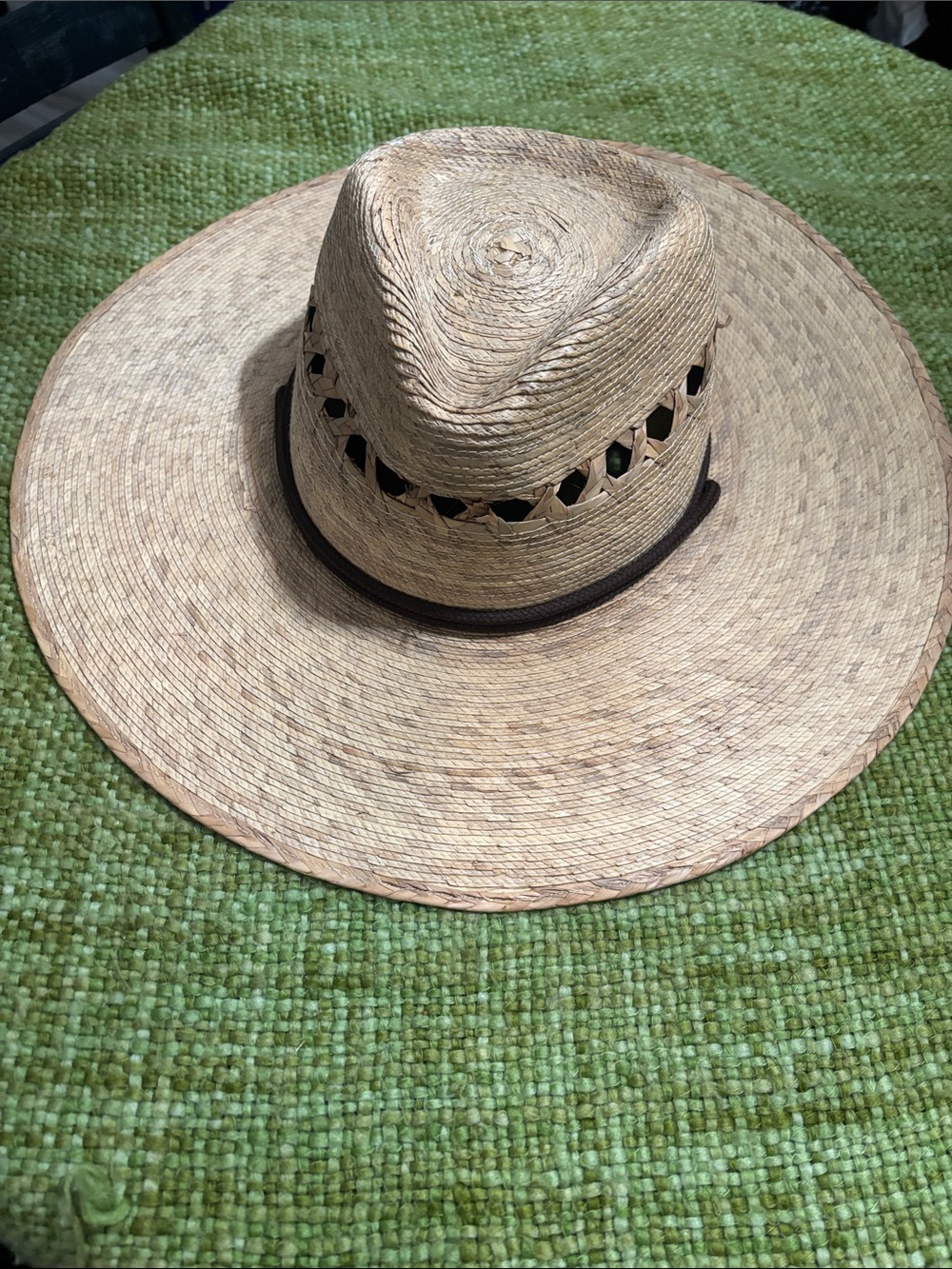 Tula Natural Straw Sun Hat with Brown Band
